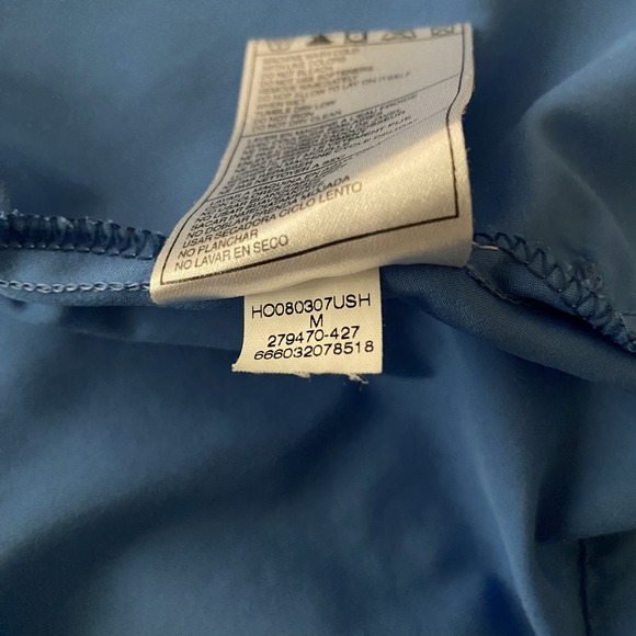 Nike Sportswear Track‎ Jacket Women's Medium Blue Striped Sleeve Microfiber Zip - Picture 10 of 15